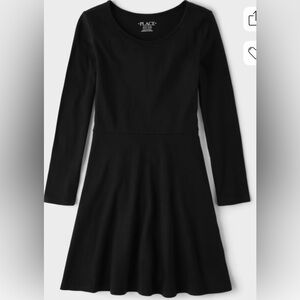 NWT The Children's Place girls skater dress black size XL
